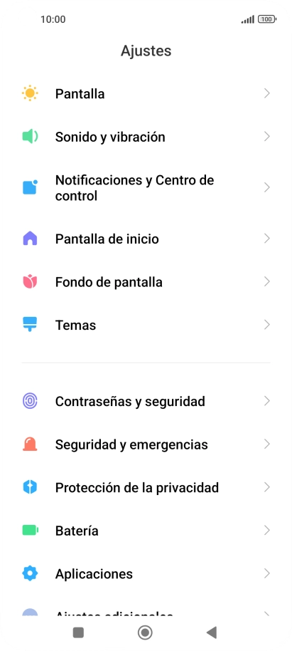 Pulsa Notificaciones y Centro de control.