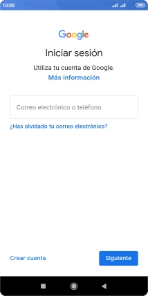 Si no tienes una cuenta de Google, pulsa Crear cuenta y sigue las indicaciones de la pantalla para ver cómo crear una cuenta nueva.