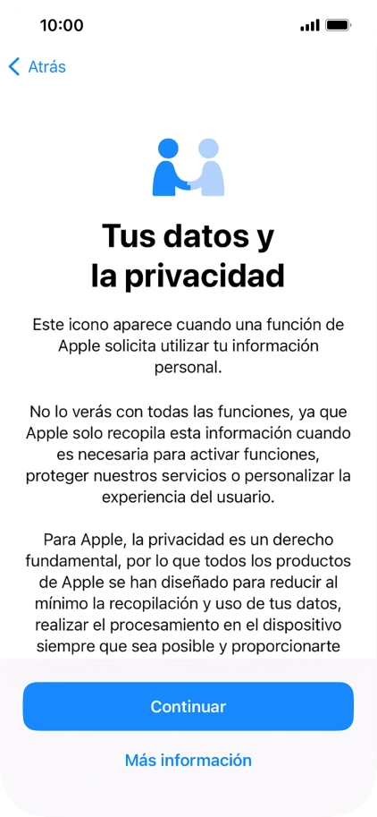 Pulsa Continuar.