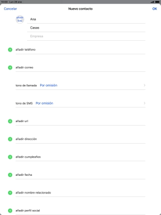 Pulsa añadir teléfono.