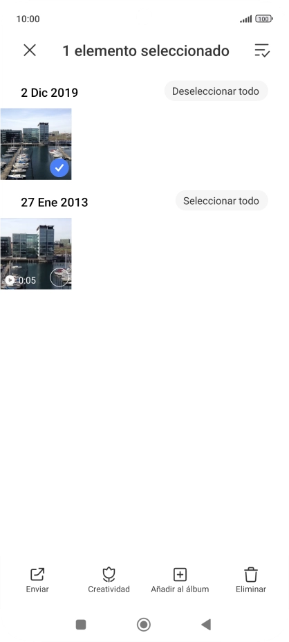 Pulsa el icono de seleccionar todo.