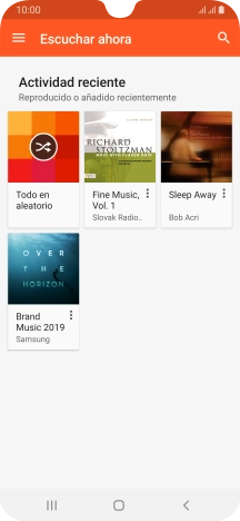 Desliza el dedo hacia la derecha desde la parte izquierda de la pantalla.