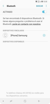 Pulsa la tecla de inicio para terminar y regresar a la pantalla de inicio.