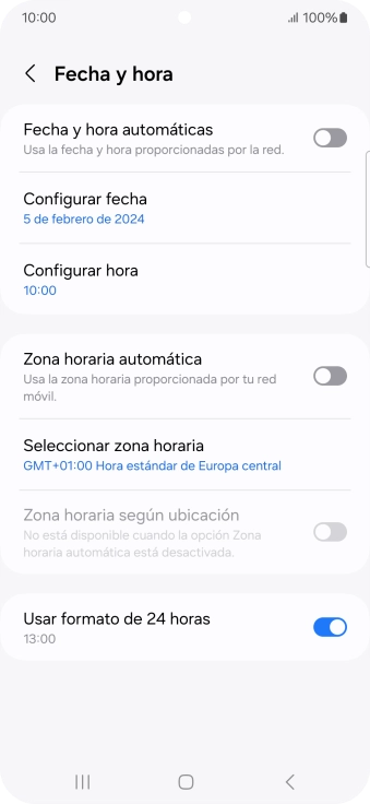 Pulsa el indicador junto a 