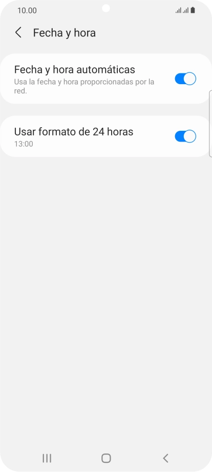 Pulsa la tecla de inicio para terminar y regresar a la pantalla de inicio.