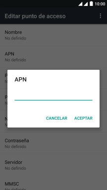 Introduce airtelwap.es y pulsa ACEPTAR.