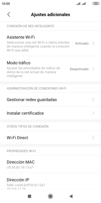Pulsa Asistente Wi-Fi.
