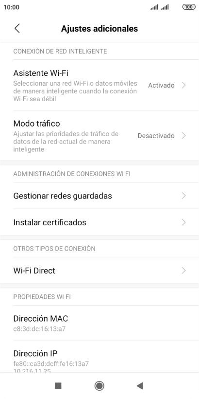 Pulsa Asistente Wi-Fi.