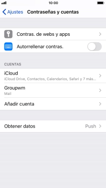 Pulsa el nombre de la cuenta de correo electrónico que acabas de crear.