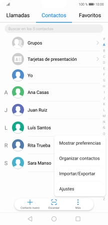 Pulsa Importar/Exportar.