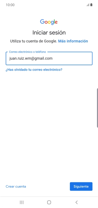 Pulsa Siguiente.