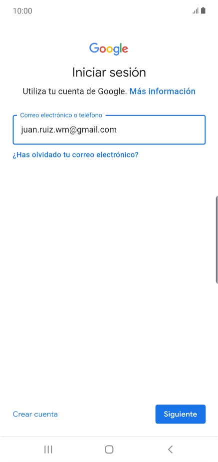 Pulsa Siguiente.