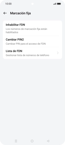 Pulsa Inhabilitar FDN.