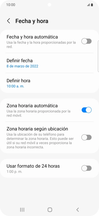 Pulsa el indicador junto a 