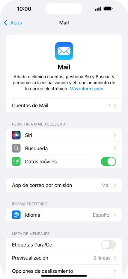Pulsa Cuentas de Mail.