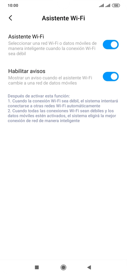 Pulsa el indicador junto a 