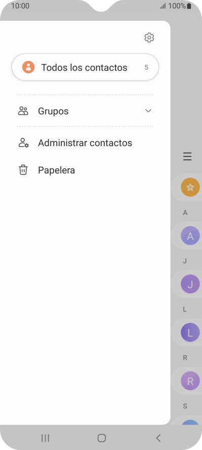 Pulsa Administrar contactos.