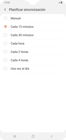 Pulsa el ajuste deseado.