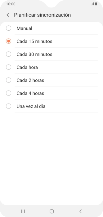 Pulsa el ajuste deseado.