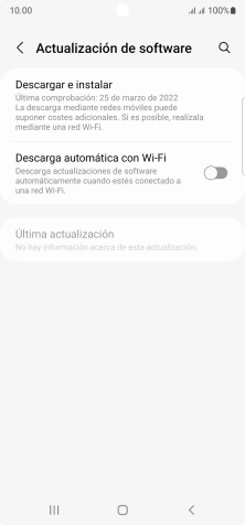 Pulsa Descargar e instalar. Si hay una versión de software nueva disponible, aparecerá ahora en la pantalla. Sigue las indicaciones de la pantalla para actualizar el software del teléfono.