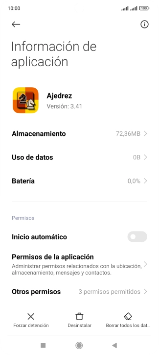 Pulsa la tecla de inicio para terminar y regresar a la pantalla de inicio.