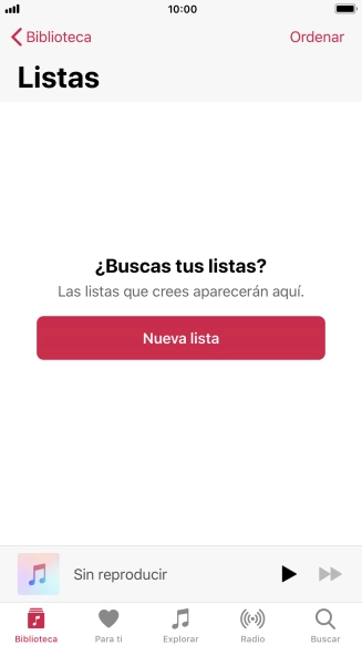 Pulsa Nueva lista.