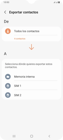 Pulsa el nombre de la tarjeta SIM.