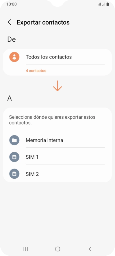 Pulsa el nombre de la tarjeta SIM.