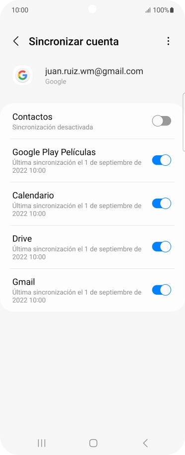 Pulsa el indicador junto a 