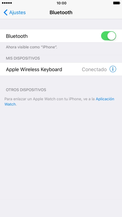 Pulsa la tecla de inicio para terminar y regresar a la pantalla de inicio.