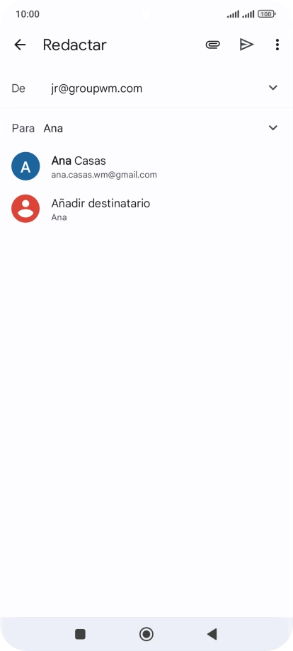 Pulsa el contacto deseado.