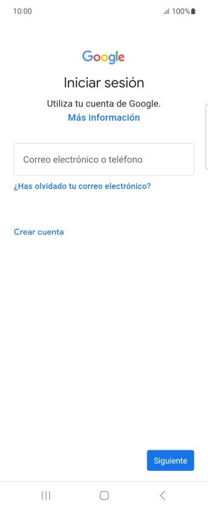 Si no tienes una cuenta de Google, pulsa Crear cuenta y sigue las indicaciones de la pantalla para ver cómo crear una cuenta nueva.