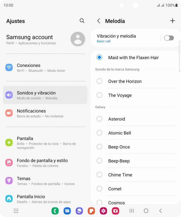 Pulsa la tecla de inicio para terminar y regresar a la pantalla de inicio.