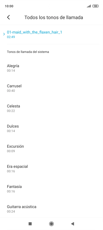 Pulsa la tecla de inicio para terminar y regresar a la pantalla de inicio.