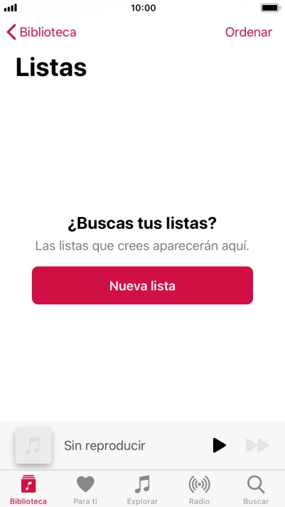 Pulsa Nueva lista.