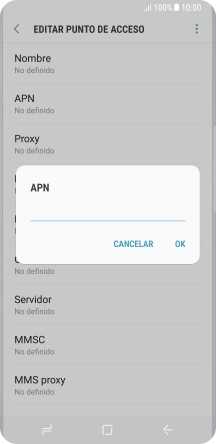 Introduce airtelwap.es y pulsa OK.
