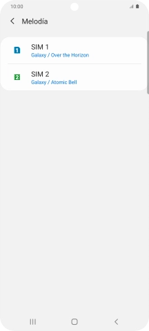 Pulsa el nombre de la tarjeta SIM.