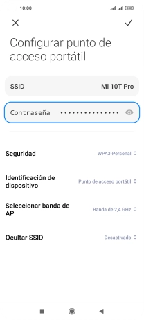 Pulsa el icono de guardar.