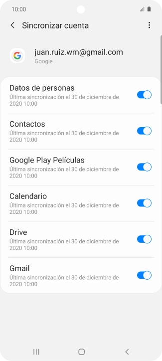 Pulsa la tecla de inicio para terminar y regresar a la pantalla de inicio.