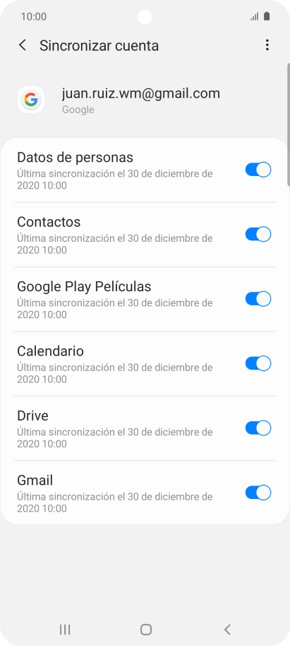 Pulsa la tecla de inicio para terminar y regresar a la pantalla de inicio.