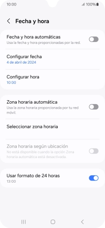 Pulsa el indicador junto a 