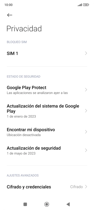 Pulsa el nombre de la tarjeta SIM.