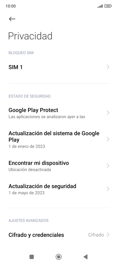 Pulsa el nombre de la tarjeta SIM.