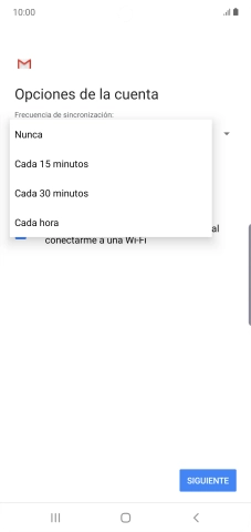 Pulsa el ajuste deseado.