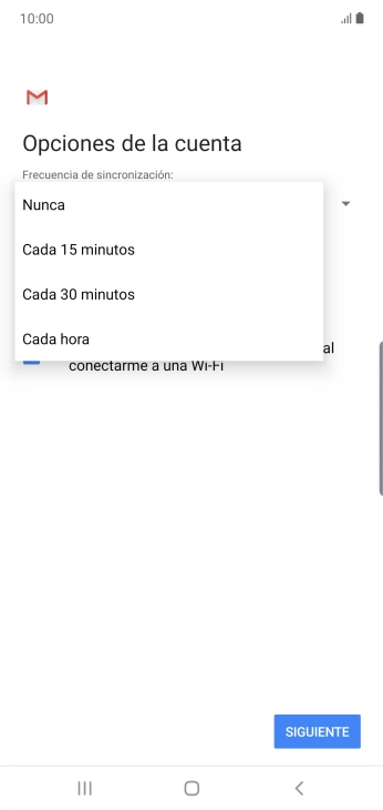 Pulsa el ajuste deseado.
