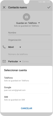 Pulsa Teléfono.