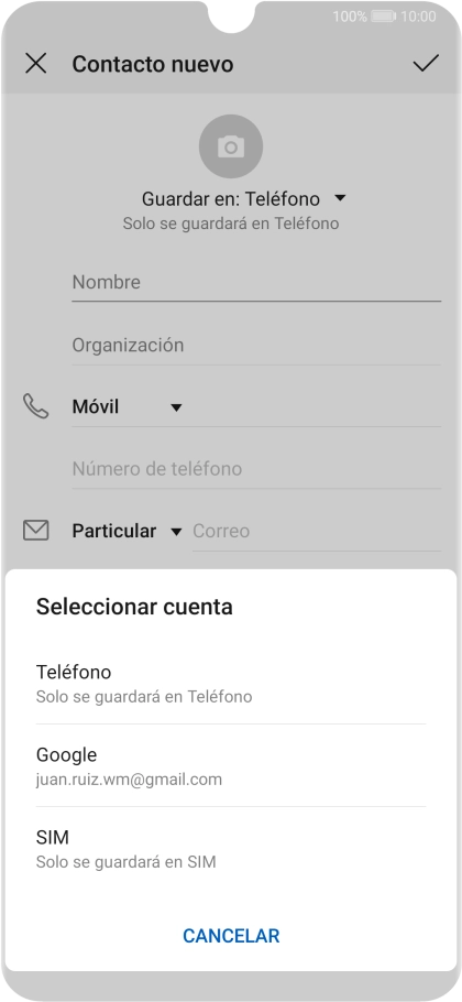 Pulsa Teléfono.