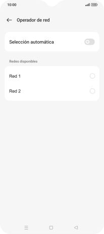 Pulsa la red deseada.