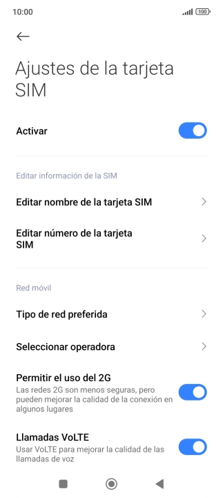 Pulsa el indicador junto a 