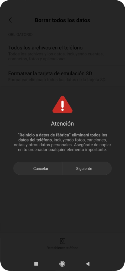 Pulsa Siguiente.
